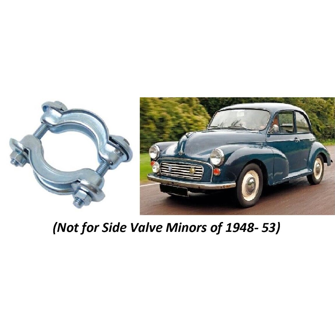 FRONT MANIFOLD / EXHAUST DOWNPIPE CLAMP (Morris Minor) (**From 1954- 71**)  